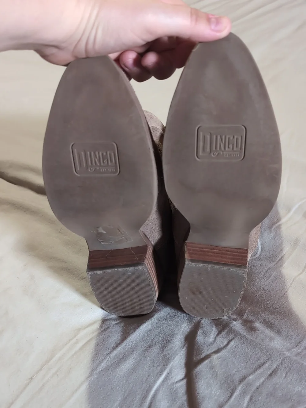 Women’s Taupe Suede Western Ankle Boot